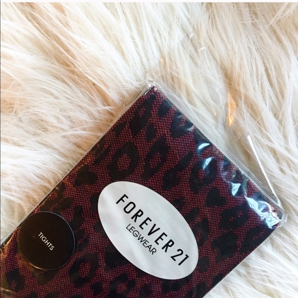 Forever 21 cheetah print tights